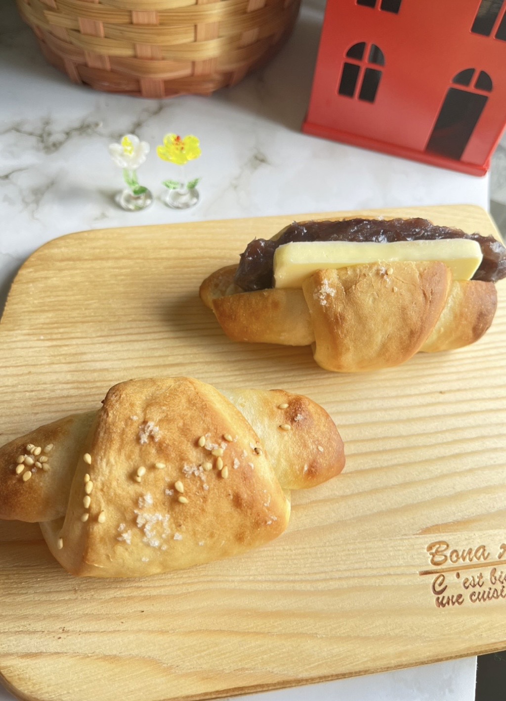 塩パンあんバター