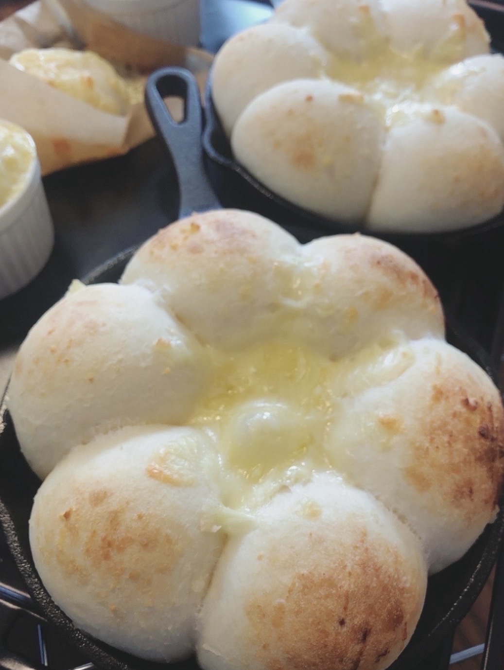 スキレットチーズパン