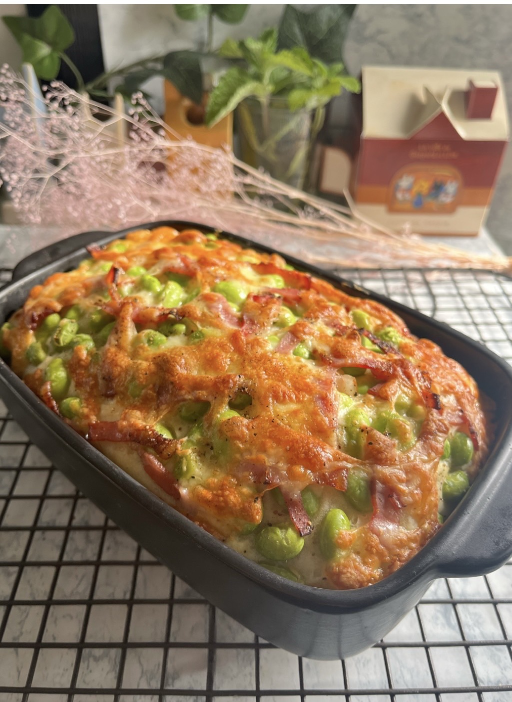 枝豆ザクザクベーコンチーズ