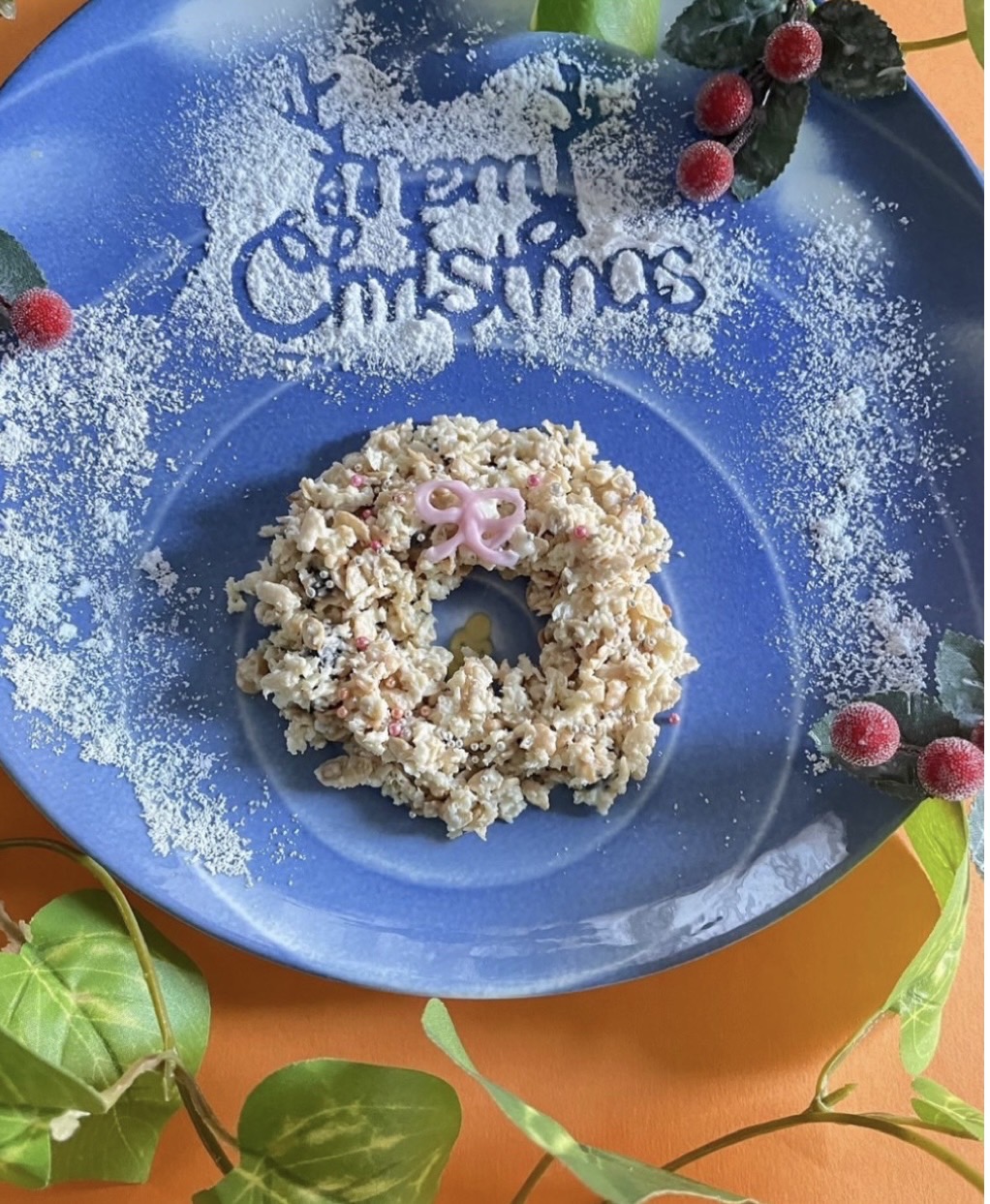 ホワイトクリスマスリース