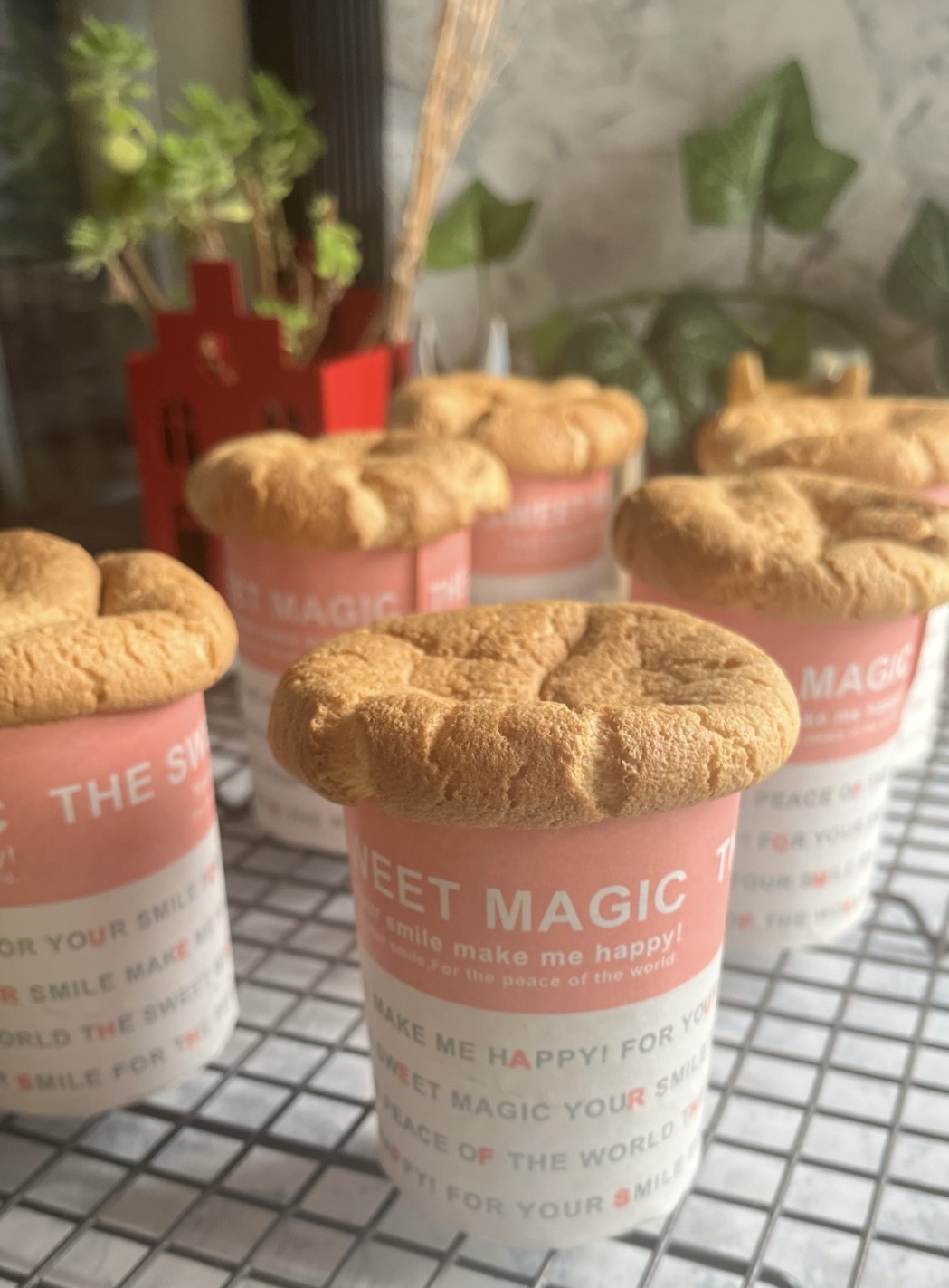 カップで作る米粉シフォンケーキ