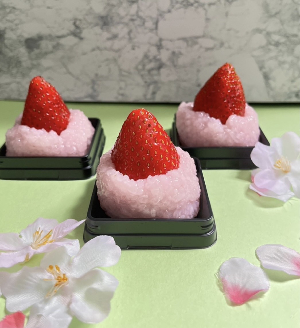 包まない道明寺餅