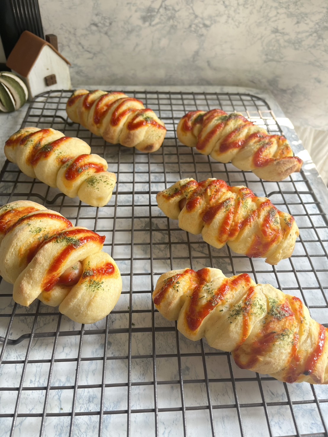 米粉ウインナーパン